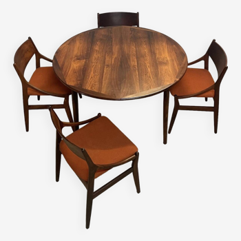 Danish Palisander Dining Set by Vestervig Eriksen 1950s