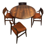Danish Palisander Dining Set by Vestervig Eriksen 1950s