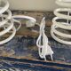 Set of two lamps spring vintage oval globes