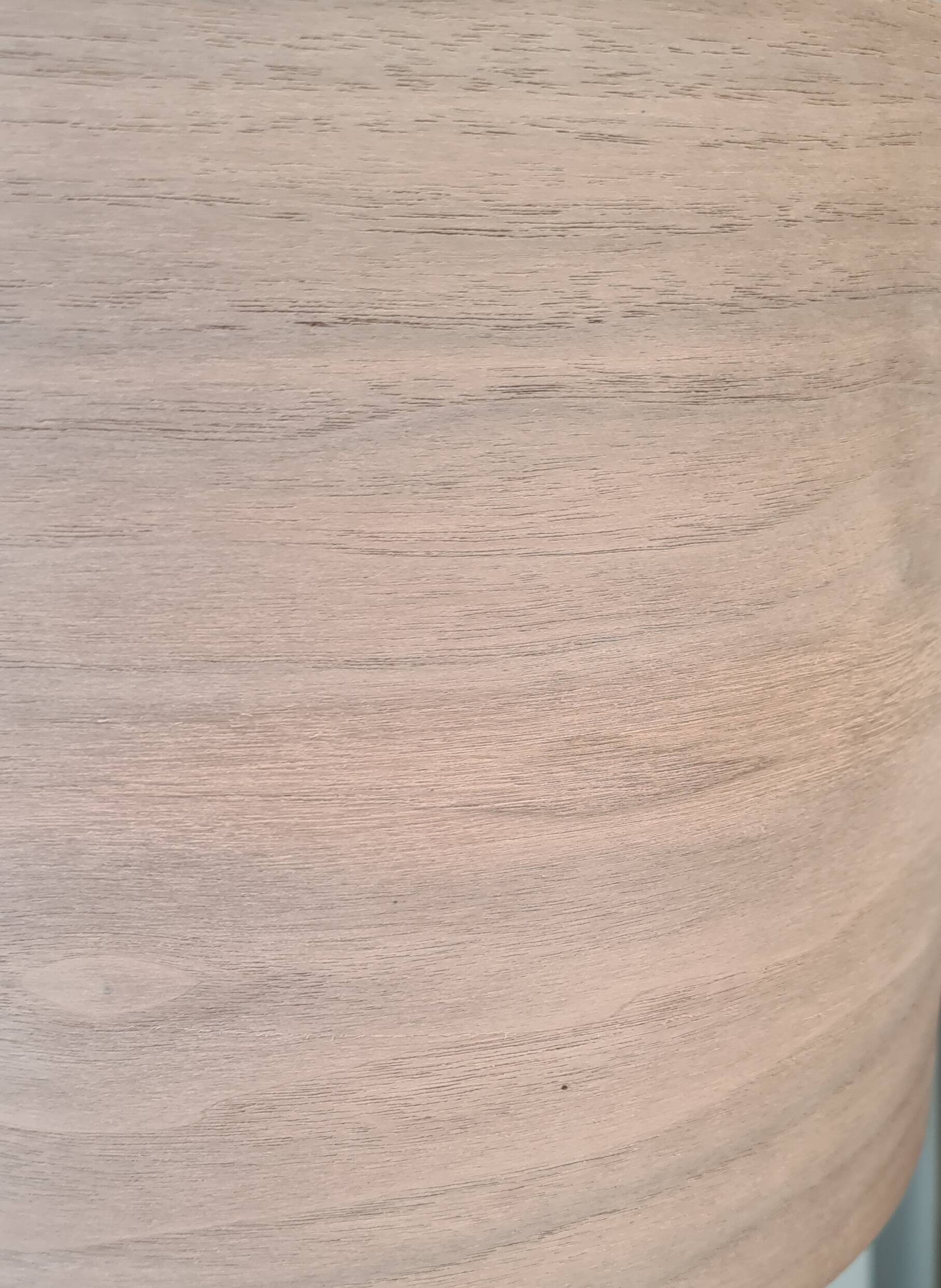 pair of 1960s Scandinavian lamps in solid varnished wood and veneered lampshades