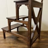 Library step ladder in oak