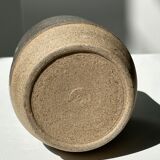 Large gray Indonesian ceramic mug