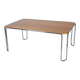 Bauhaus Dining Table, attributed to R. Slezák, Chrome, Polished Oak, Czech, 1930s
