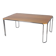 Bauhaus Dining Table, attributed to R. Slezák, Chrome, Polished Oak, Czech, 1930s