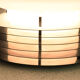 Tronconi table lamp in steel and blown glass, 1970s