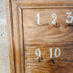 Vintage wooden hotel key board