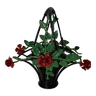 Forged iron flower basket