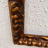 Gold colored wooden frame