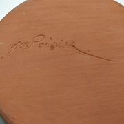 Bottle in iridescent green sandstone from the ceramist jean aimé Poirier