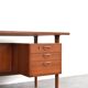 Mid-Century Danish Teak Executive Desk by Kai Kristiansen for FM Møbler