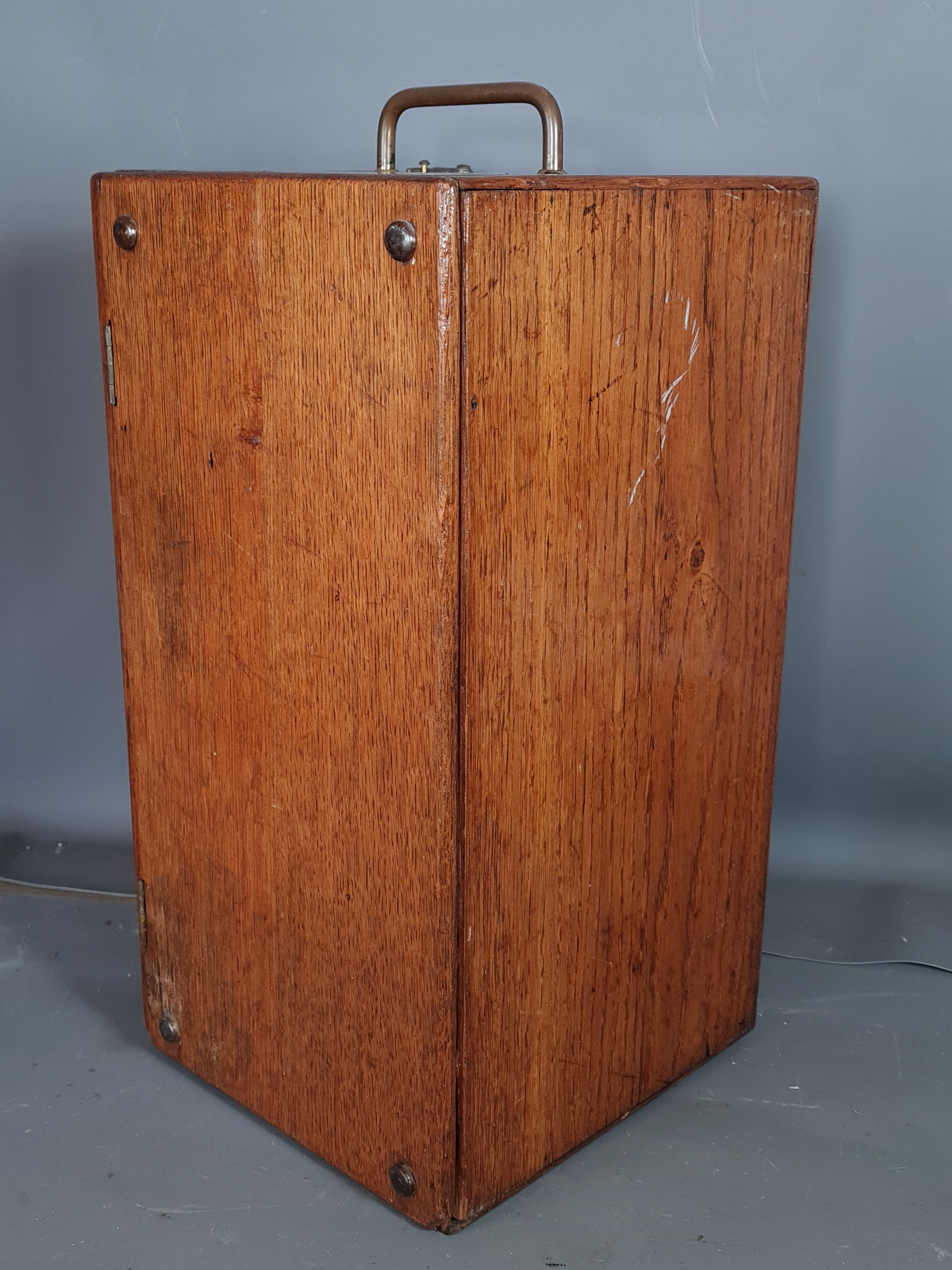 Old box at the ticket machine or other storage Early twentieth century SB
