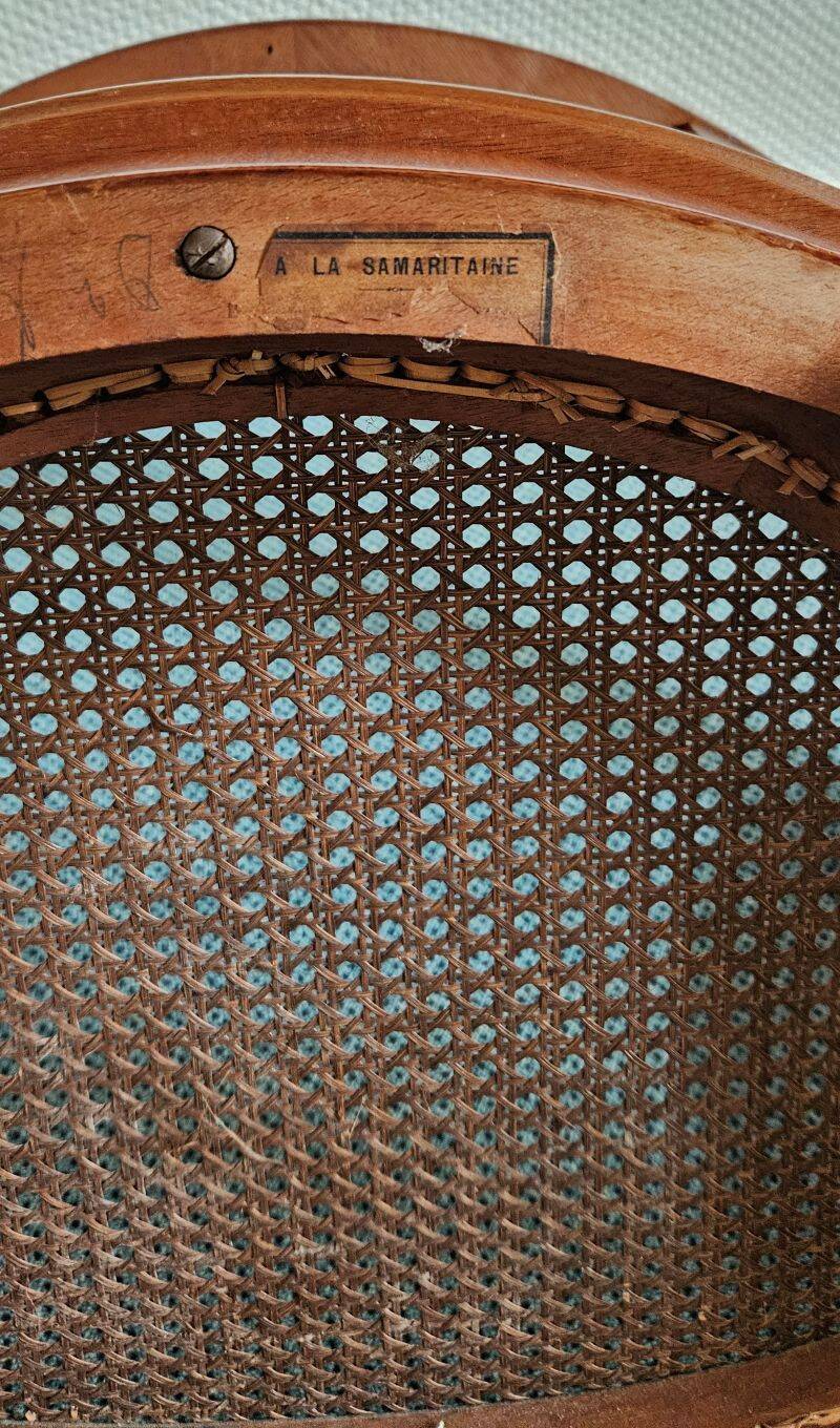 Fauteuil Gondole Assise Cannée
