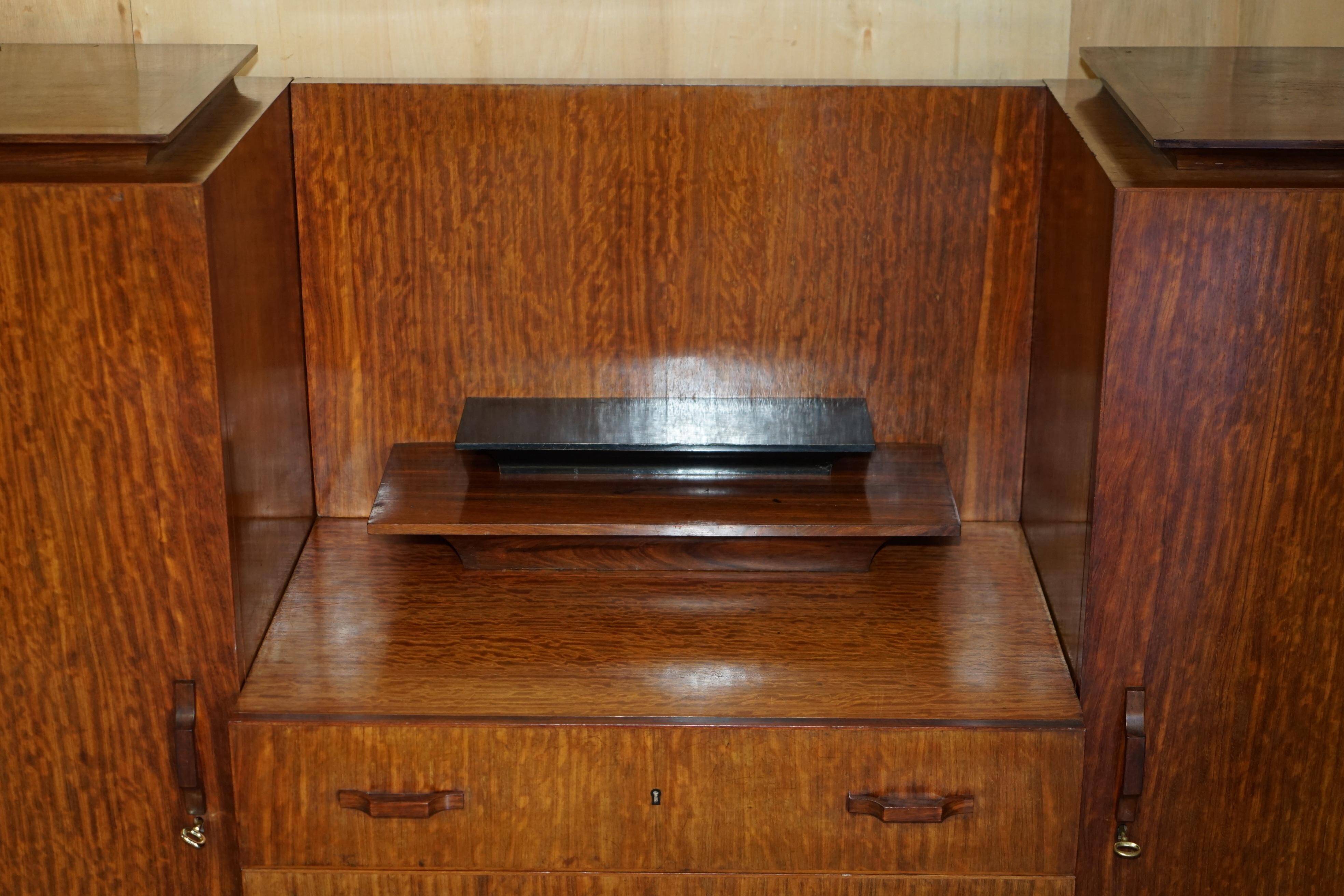 Art Deco Double Wardrobe Chest of Drawers 1920