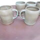 Lot of 5 stoneware mugs from Dreux K. Balogh