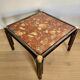 Table basse marbre rouge