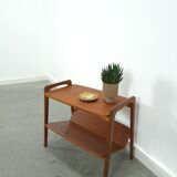 Table d’appoint en teck danois, table vintage