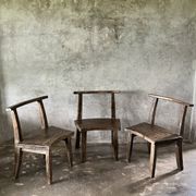 Large old teak chair or armchair H84 L60