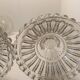 Pair of vintage glass candlesticks