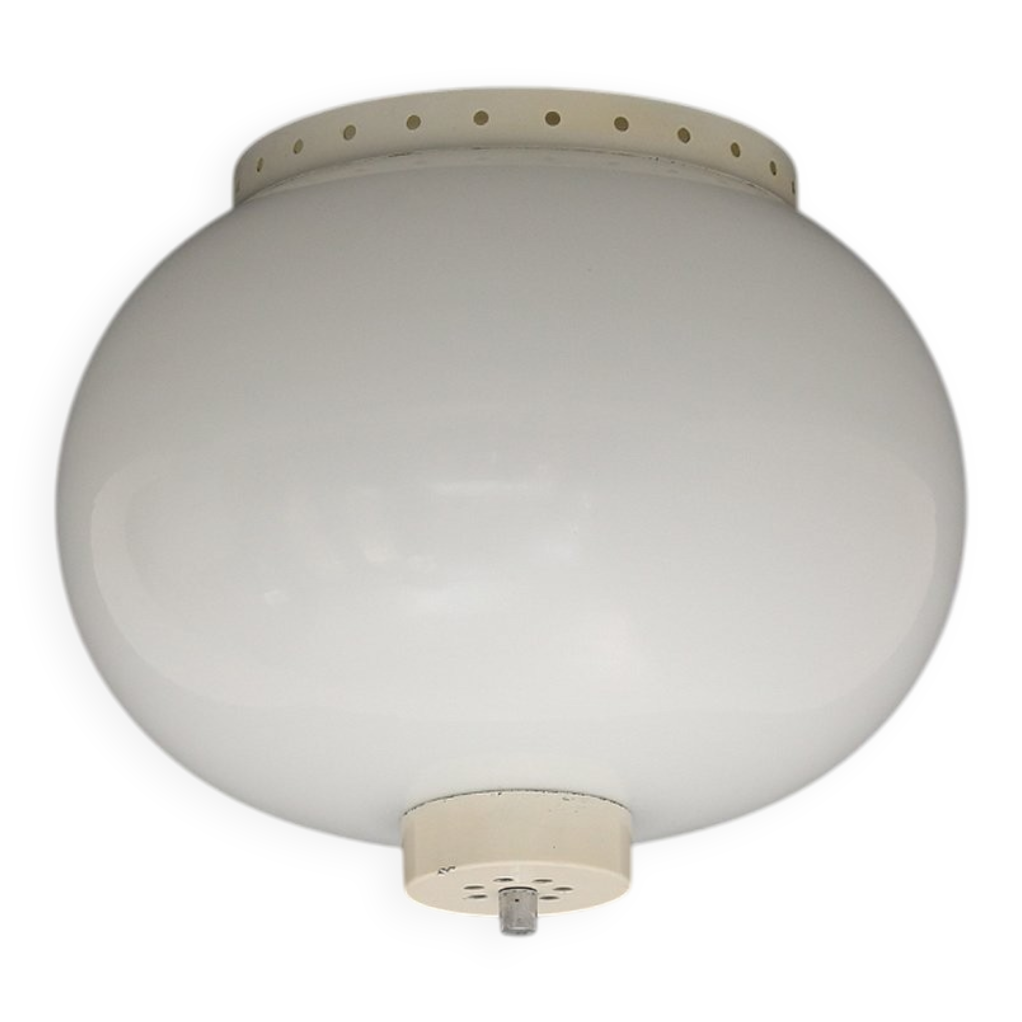 Chandelier with white glass diffuser, 1960s