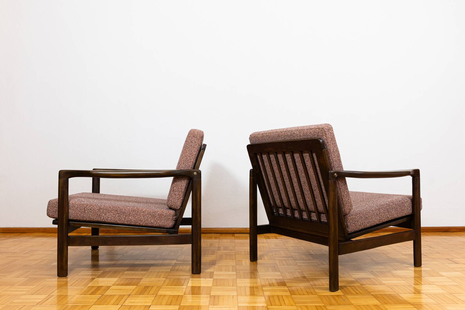 Pair of mid century armchairs "b7522 " by zenon bączyk, poland, 1960s