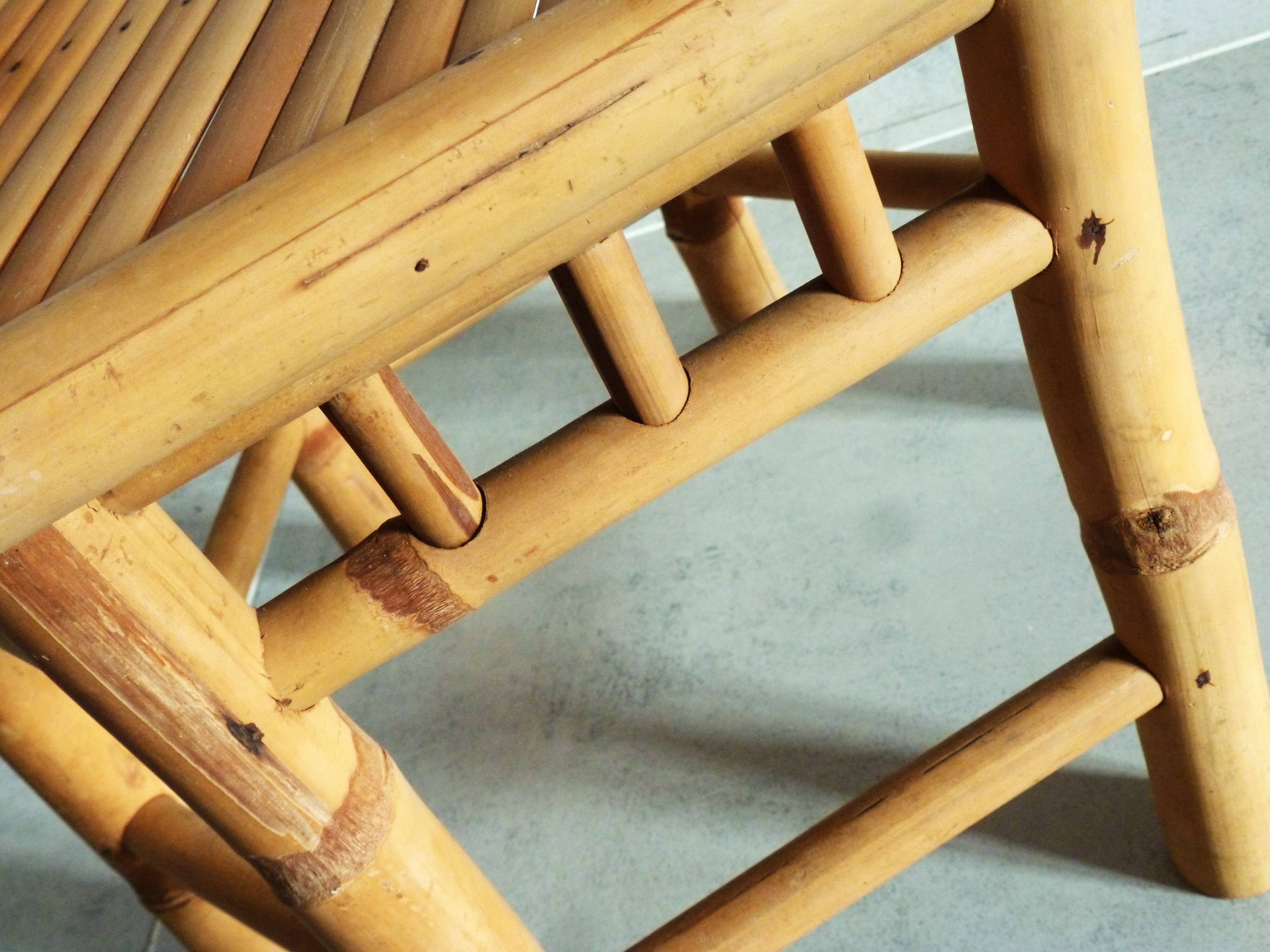 Bamboo side table, bamboo coffee table, bamboo stool.