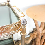 Golden neoclassical dessert