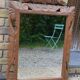 Old large carved wooden mirror 62/93