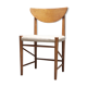 Mid-century teak dining chair by Peter Hvidt for Soborg