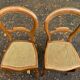 2 Louis Philippe caned chairs in solid wood from the 20th century