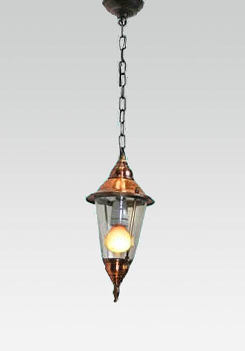 Antique pendant lantern copper hanging lamp