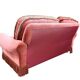 Vintage pink two-seater sofa with fringes