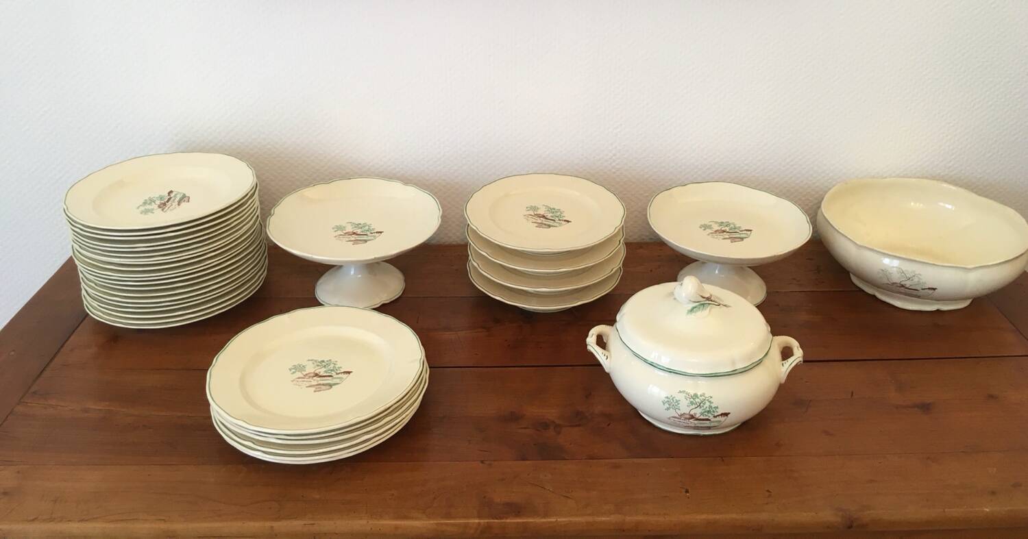 Old Luce Paris earthenware service