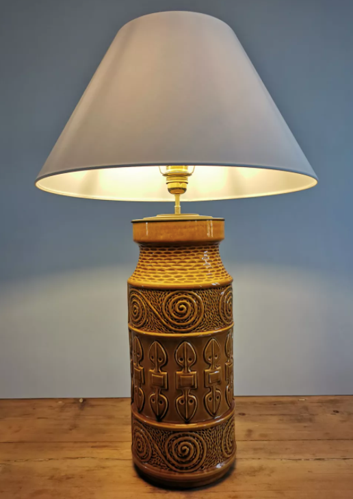 Ceramic lamp Scheurich circa 50s