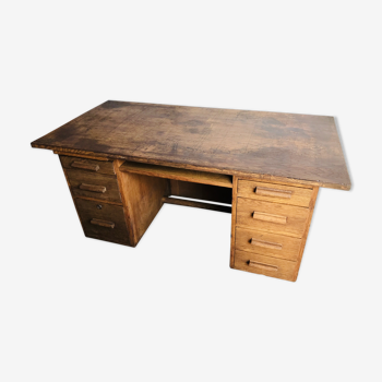 Oak box desk
