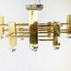 Brass chandelier from Sciolari, 1970s