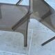 Pair of smoked plexiglass coffee tables 1970 side tables