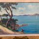 Mediterranean landscape painting signed Procelli 70 x 52