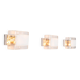 Set of three La Murrina wall lamps in Murano glass