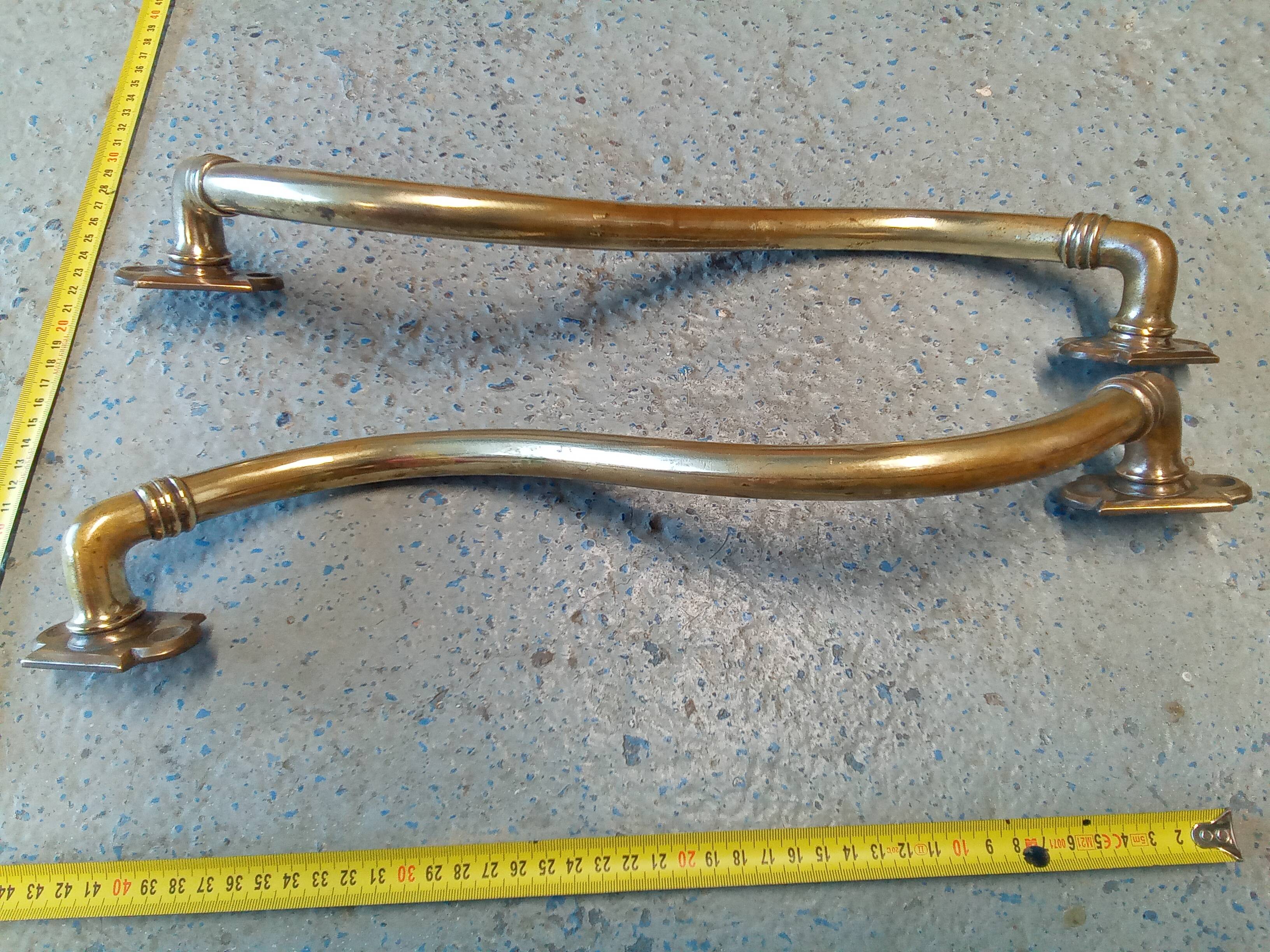 Antique brass handles