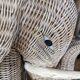 Vintage rattan coffee table