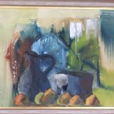 Huile sur toile suédoise originale – « Nature morte vibrante »