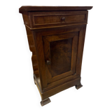 Solid wood bedside table and drawer