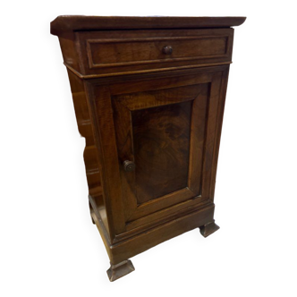 Solid wood bedside table and drawer