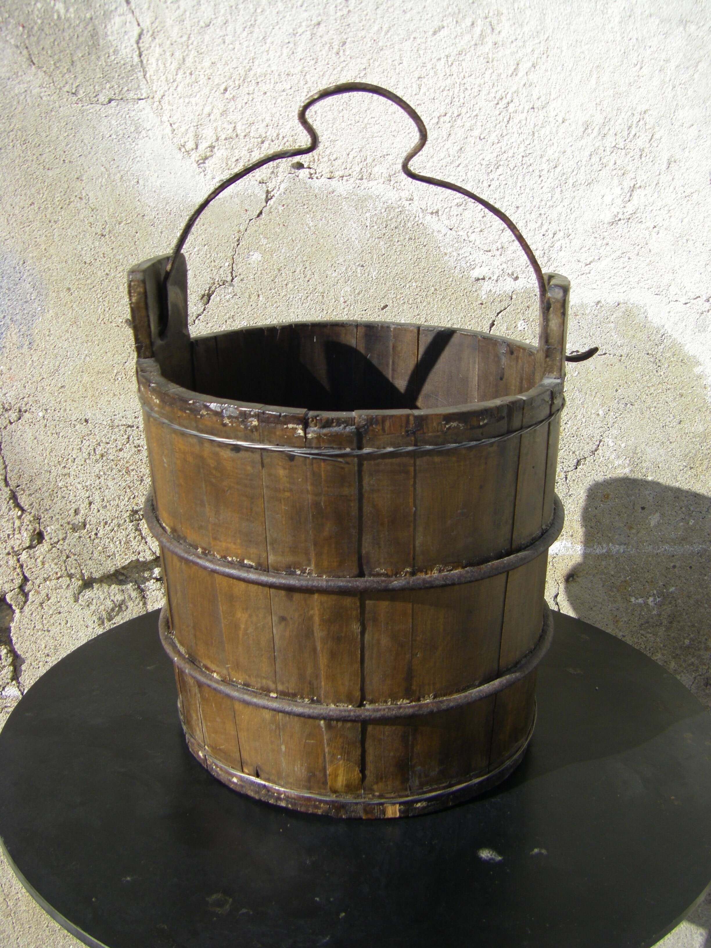 Old well bucket