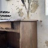 Aranjou elm brutalist desk