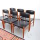 Mid Century Teak Jalk Glostrup Chairs 1960s Retro Vintage (6 pcs)