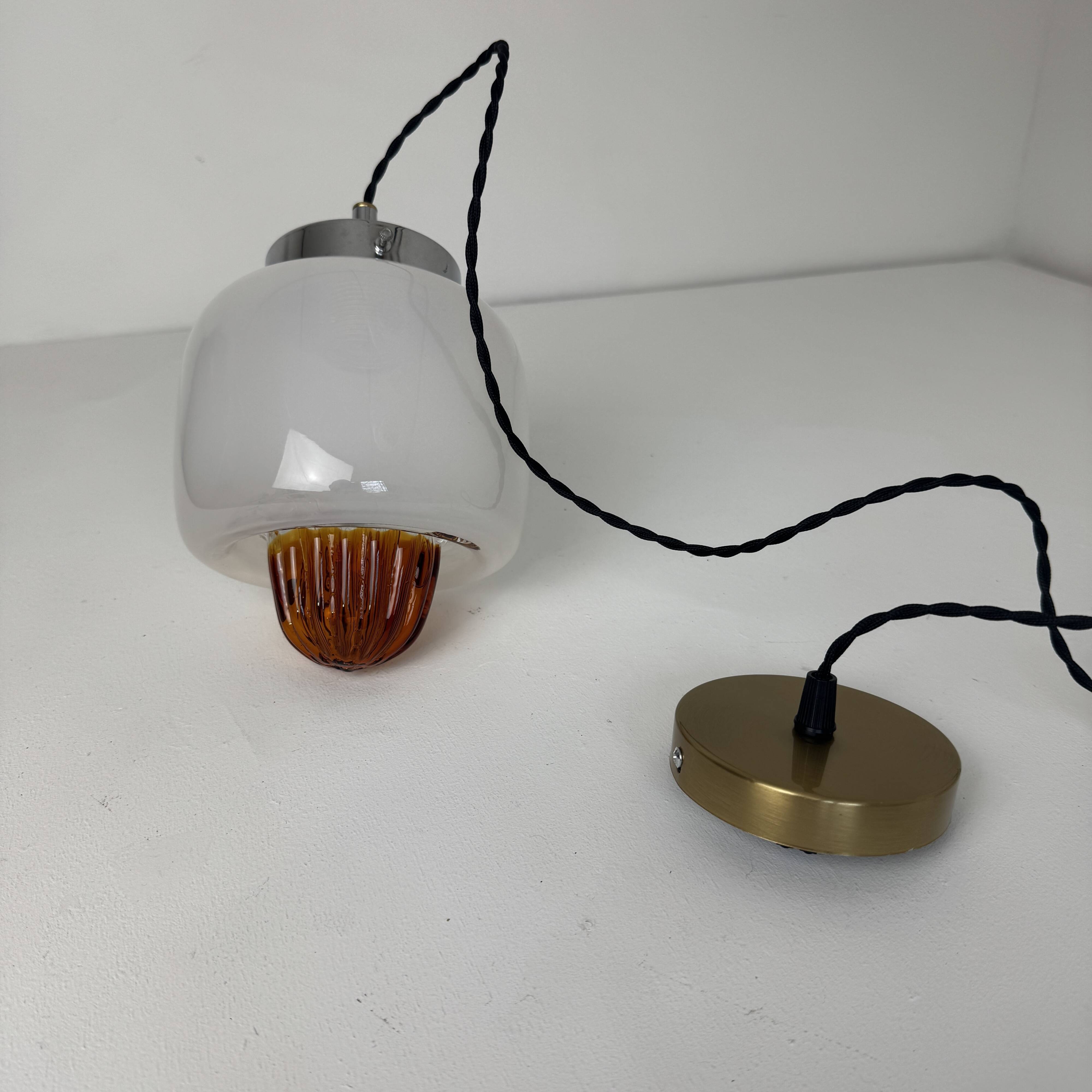 LOT 3 ANTIQUE SUSPENSIONS "MURANO GLASS" VINTAGE