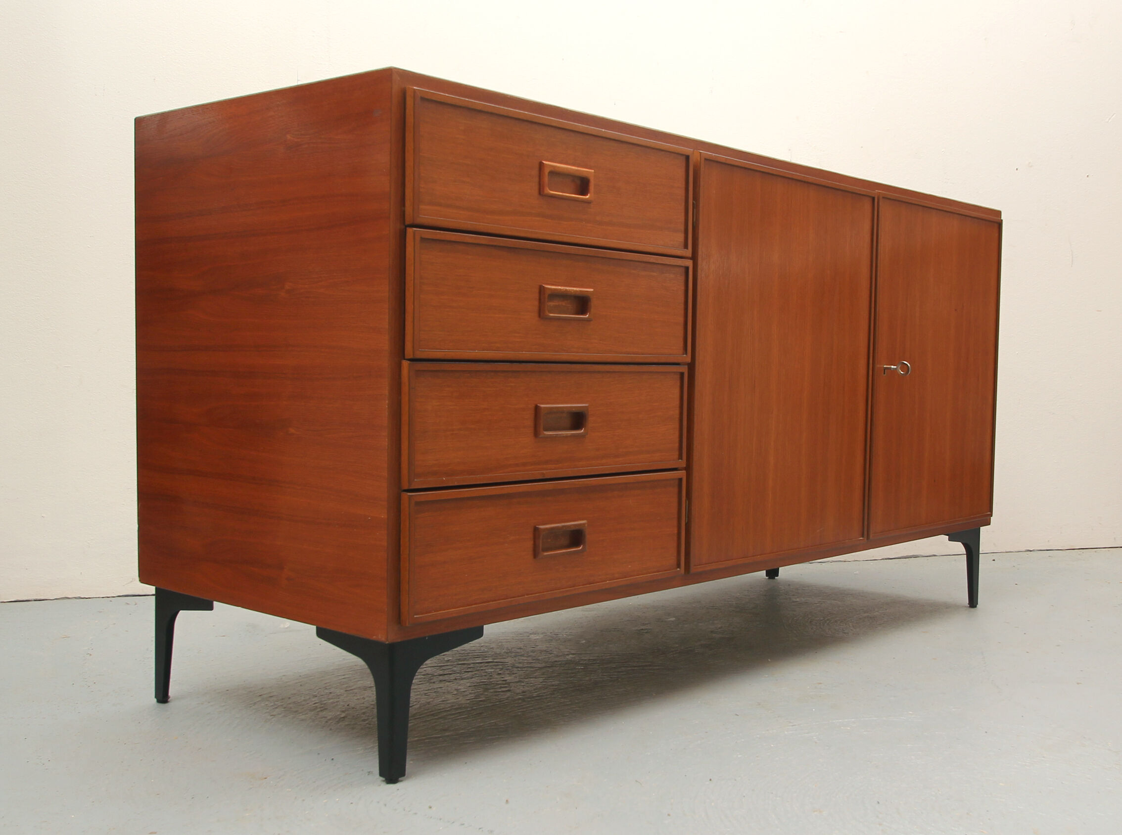 1960s sideboard in teak and formica