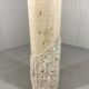 Travertine mactan stone columns & vase 1980’s