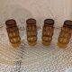 4 vintage orangeade glasses